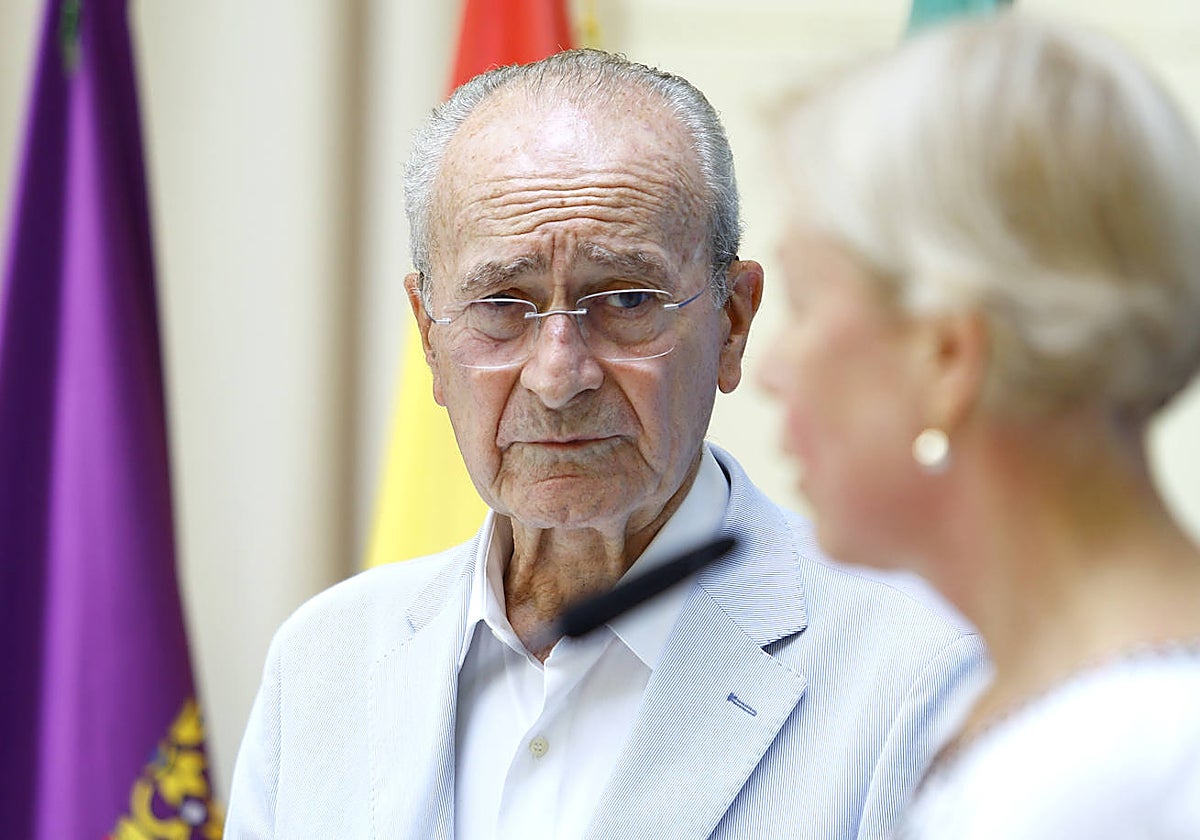 De la Torre, en una de las ruedas de prensa a las que asistió la semana después de la feria.