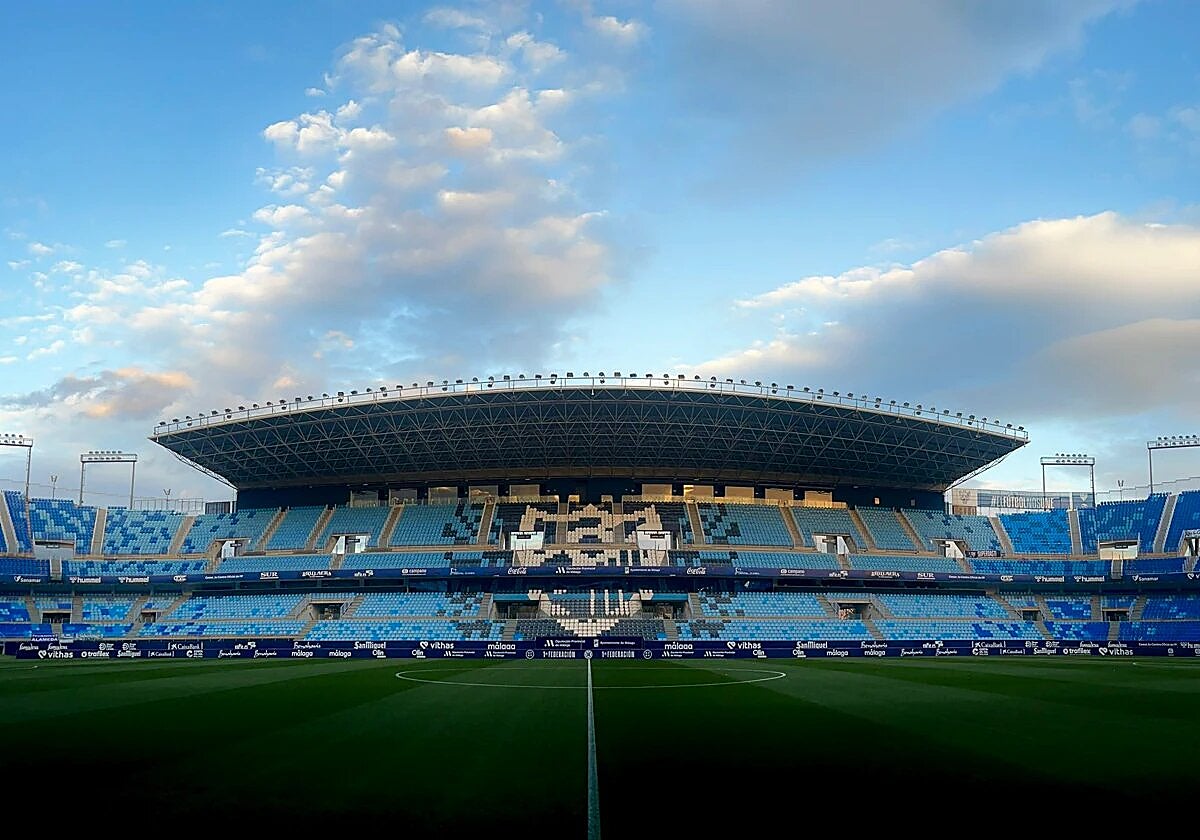 La Rosaleda, escenario del Málaga-Huesca.