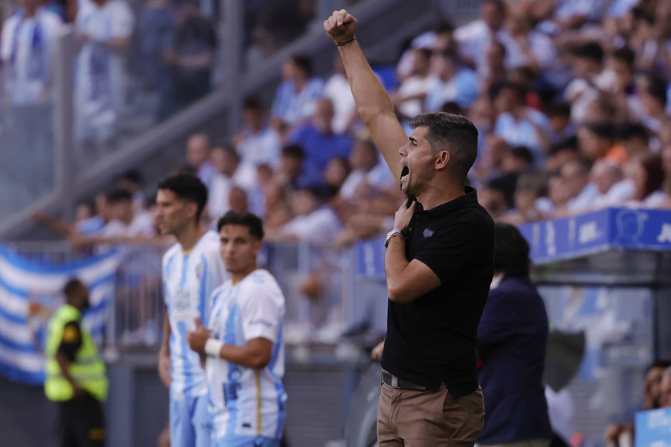 El Málaga-Huesca, en imágenes