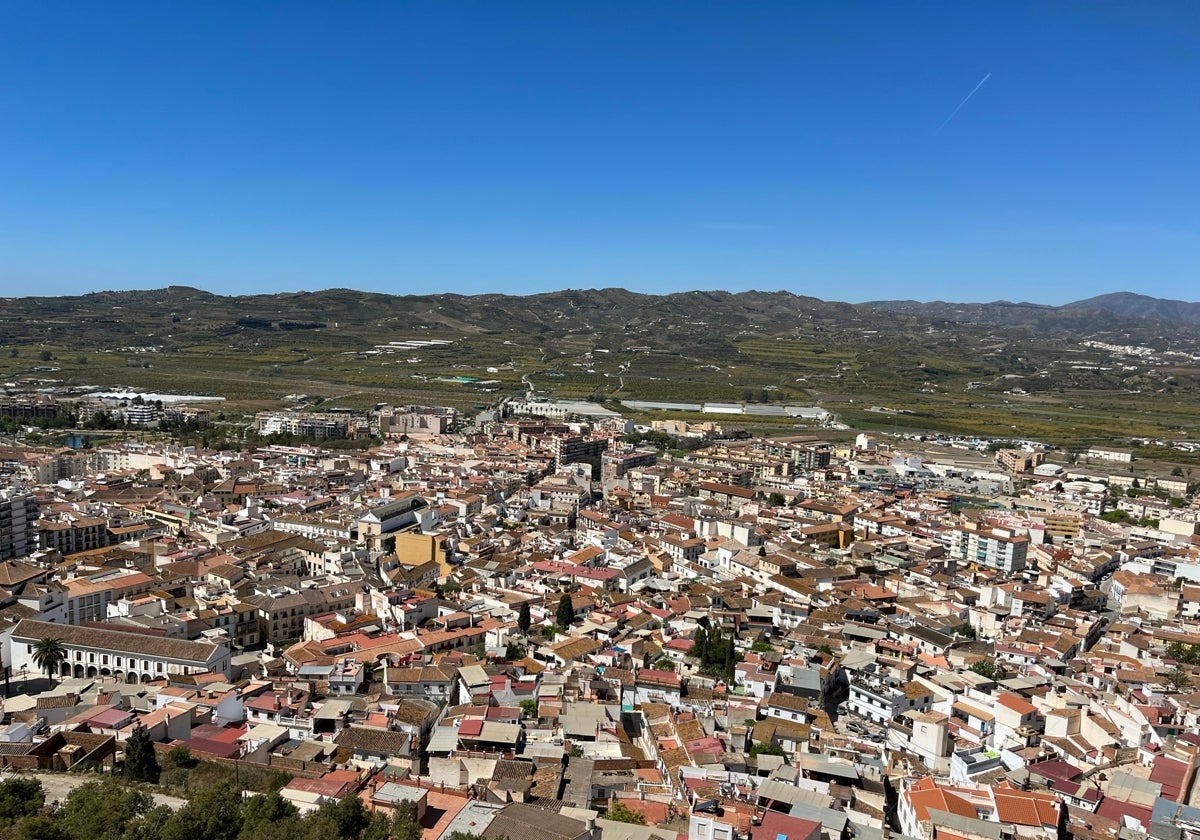 Vista parcial del casco urbano veleño desde La Fortaleza.