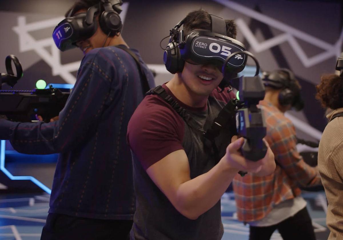 Hasta ocho jugadores pueden disfrutar de una experiencia compartida en Zero Latency.