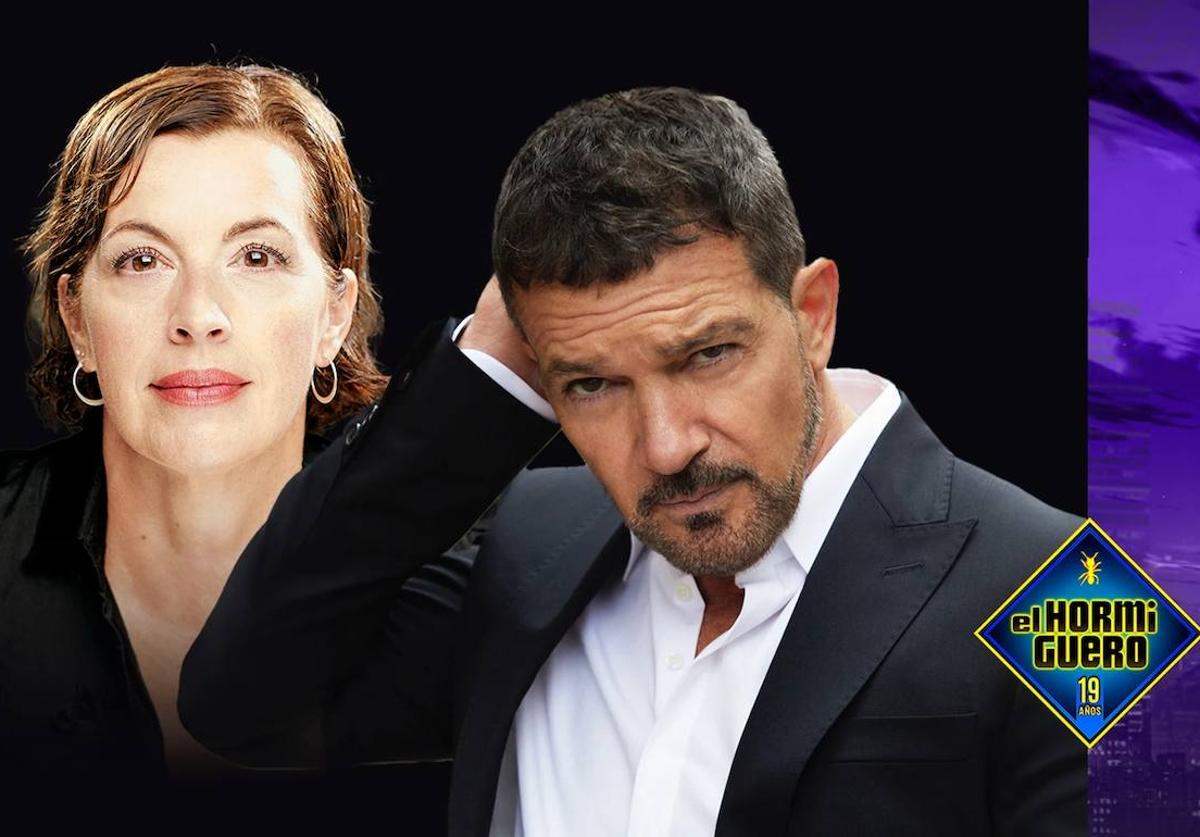 La actriz Marta Ribera y Antonio Banderas visitan El Horguiguero