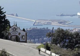 La Subida a la Fuente de la Reina, a la altura del Mirador.