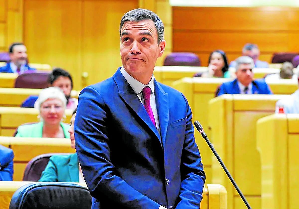 Pedro Sánchez, el miércoles en la sesión de control al Gobierno en el Congreso.
