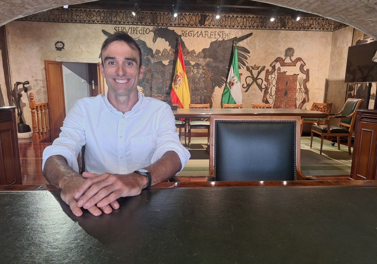 Luis Ángel Maté, el pasado miércoles, en el Salón de Frescos del Ayuntamiento de Marbella.