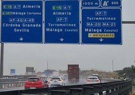 La AP-7 a su paso por Torremolinos.