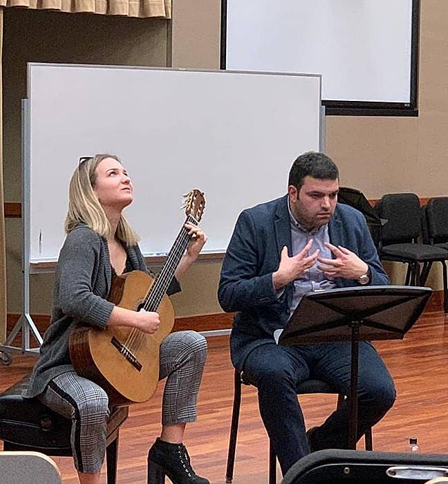 Vicente Coves durante una Masterclass en la USC.