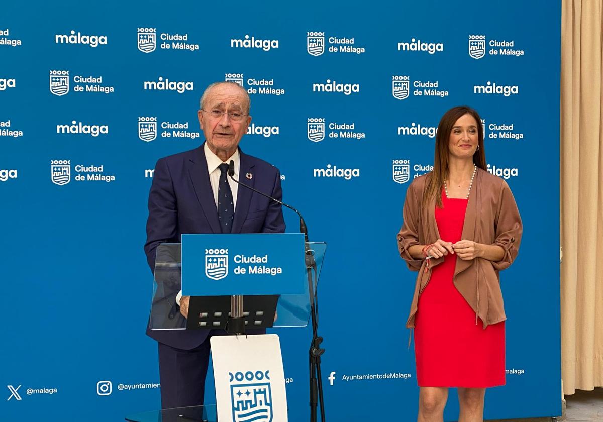 Francisco de la Torre y Elisa Pérez de Siles, esta mañana