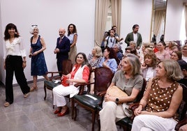 La ministra Redondo se ha reunido hoy con representantes de colectivos femnistas en Málaga.