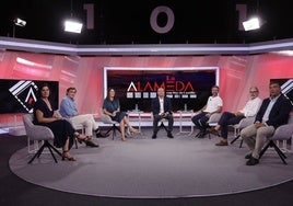 Barreales, Flo, Losada, Castillo, Díaz, Montero y Recio, en el último bloque del programa.