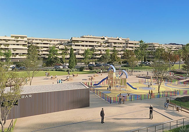 Aspecto que tendrá el bulevar que se realizará en paralelo a la avenida de Ortega y Gasset.