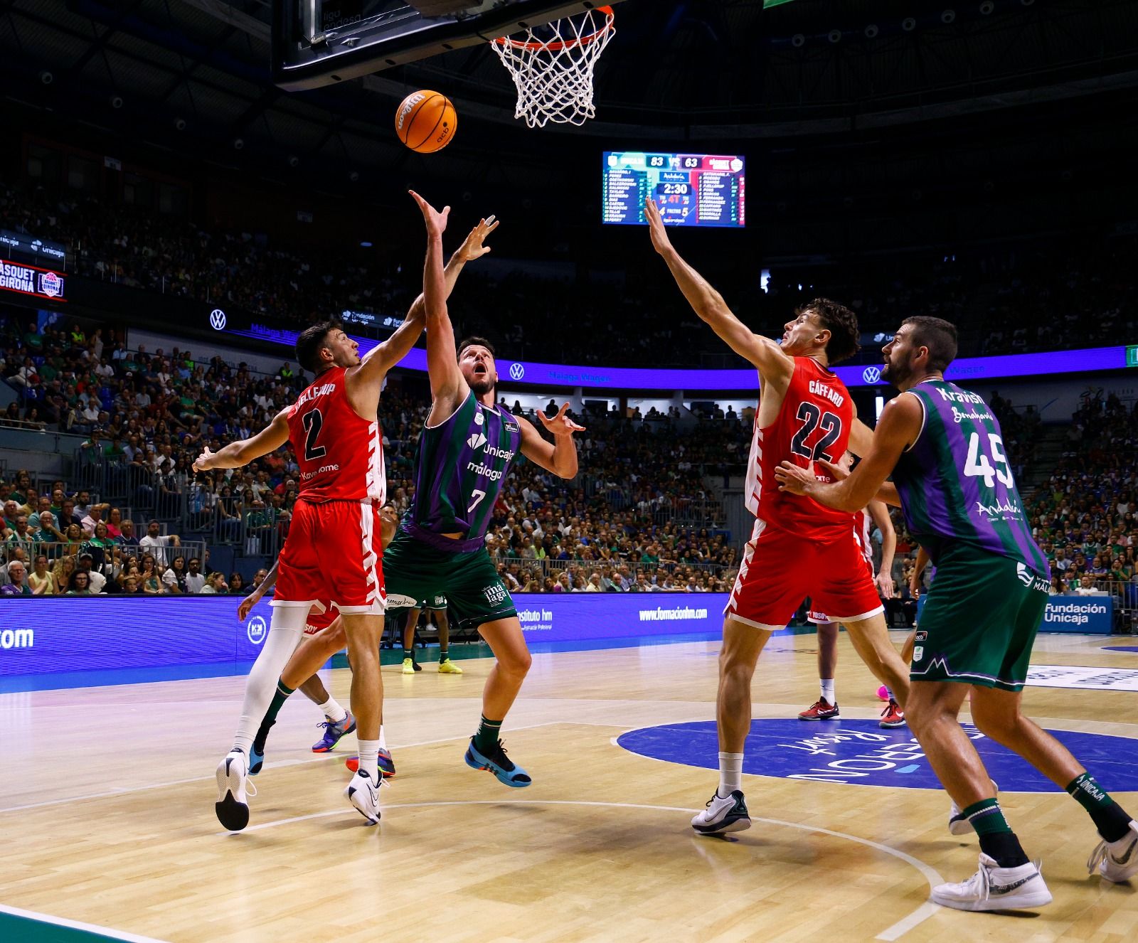 El Unicaja - Básquet Girona, en imágenes