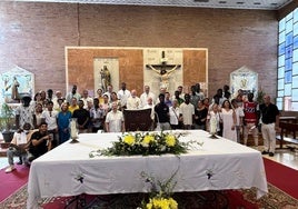 Misa de inauguración de la Casa San Juan, puesta en marcha por sacerdotes del Sagrado Corazón de Jesús.