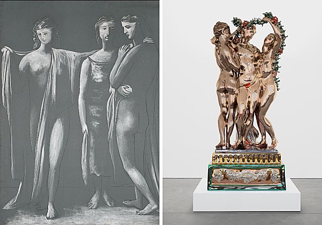 'Las Tres Gracias' de Picasso y 'Tres Gracias' de Koons.