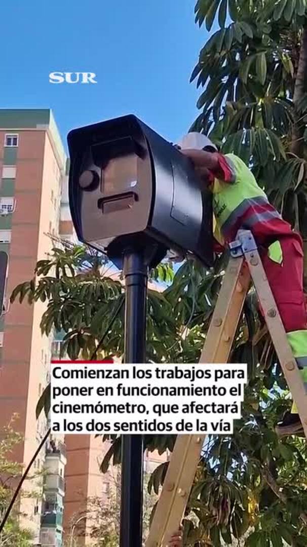 Instalan dos radares para controlar la velocidad en el Camino de San Rafael en Málaga