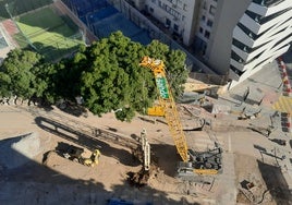 Inicio de las obras del segundo equipo de excavación en la calle Hilera.