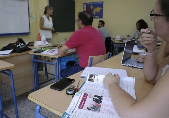 Una clase de la Escuela Oficial de Idiomas de Málaga.