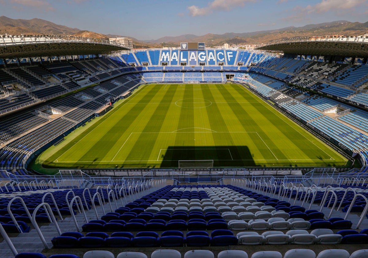 Panorámica de La Rosaleda.