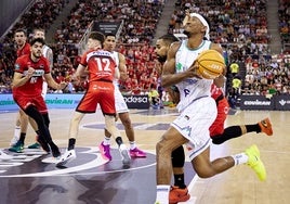 Kameron Taylor, el domingo ante el Covirán Granada.