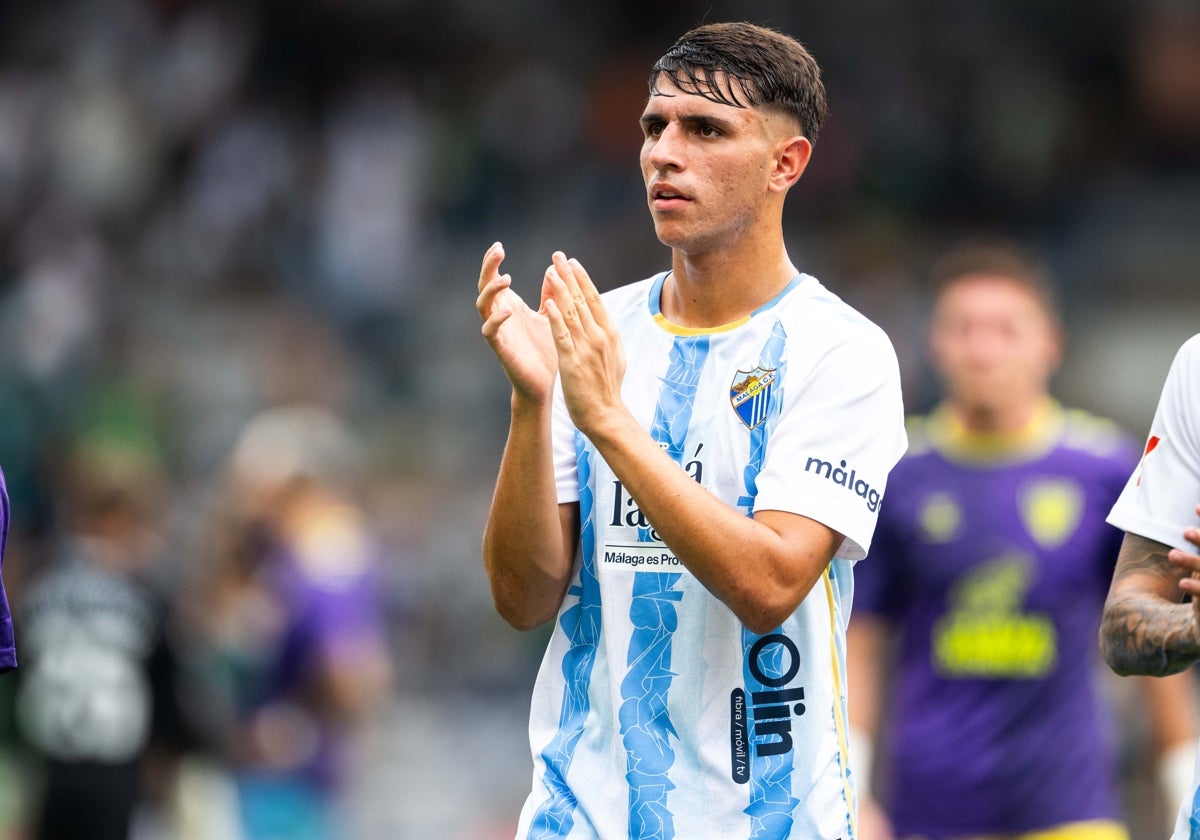 Izan Merino, tras el primer partido de la temporada en Ferrol.