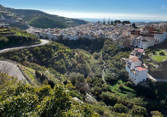 Vista panorámica del casco urbano de Algarrobo.