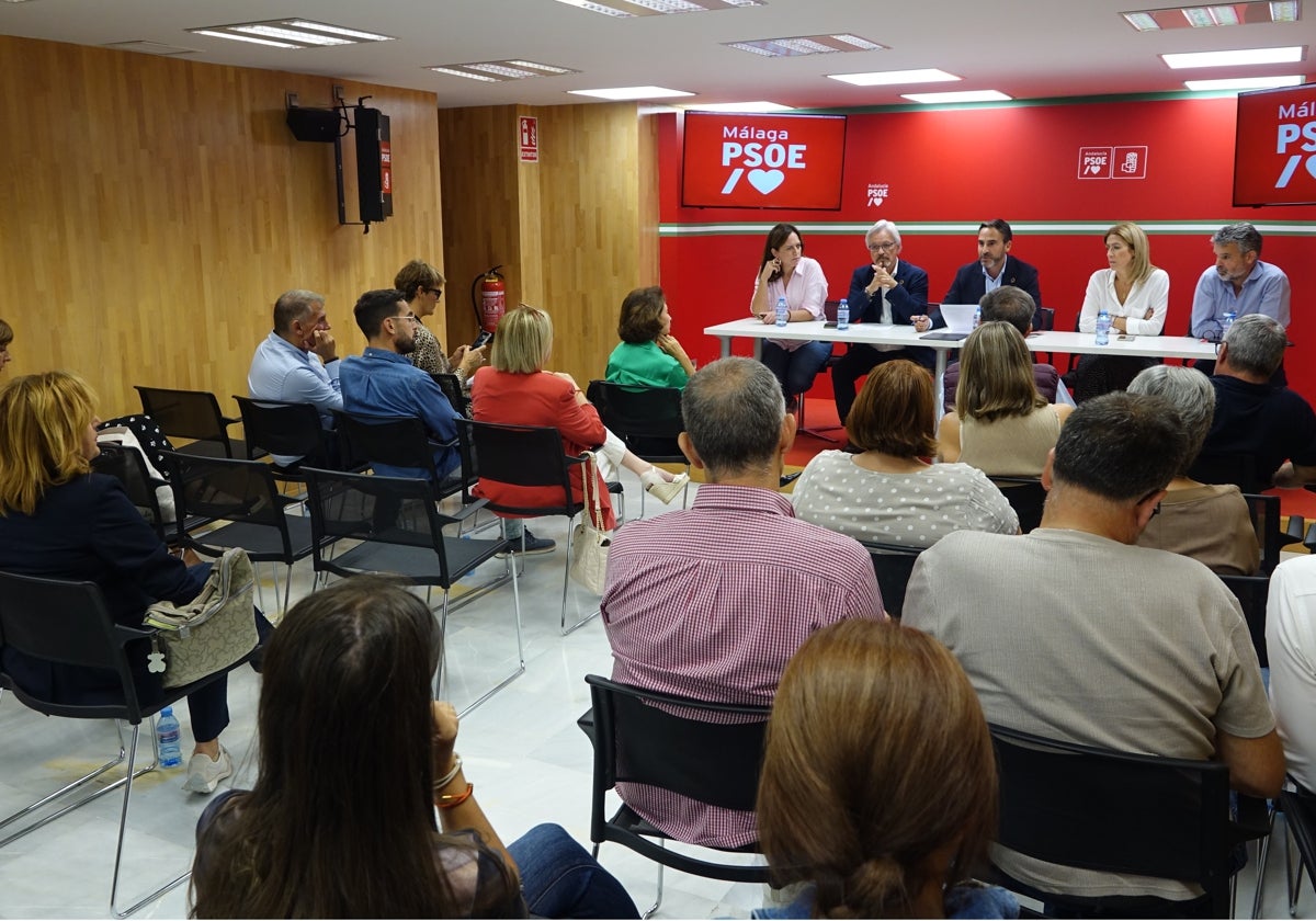 Reunión de la ejecutiva provincial celebrada este jueves.