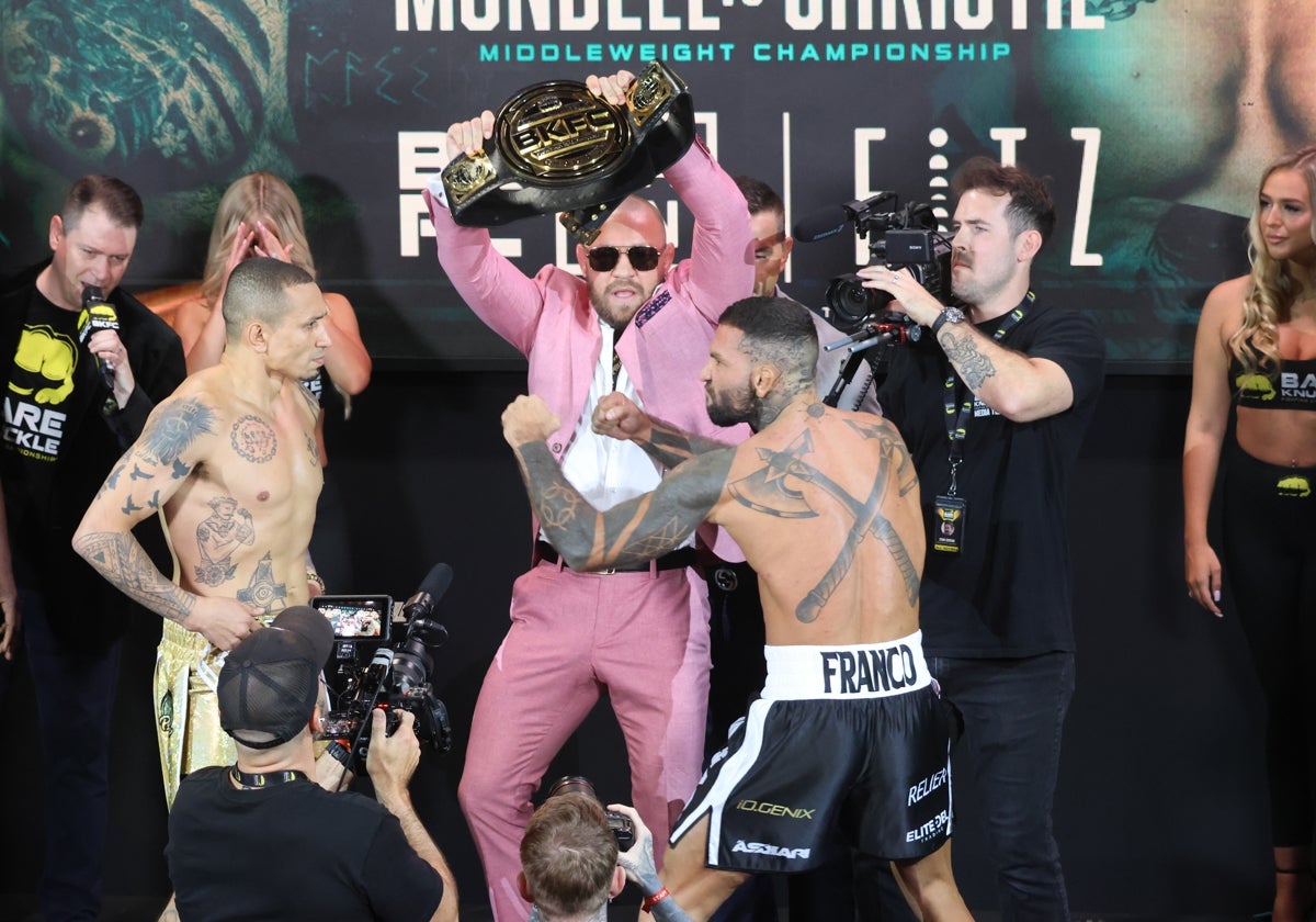 Conor McGregor, este viernes, en el Fitz Club de Marbella, en cara a cara entre Tenaglia y Soto.