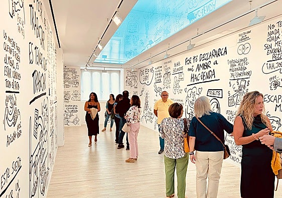 Imagen de la exposición inaugurada este viernes en Vélez-Málaga.