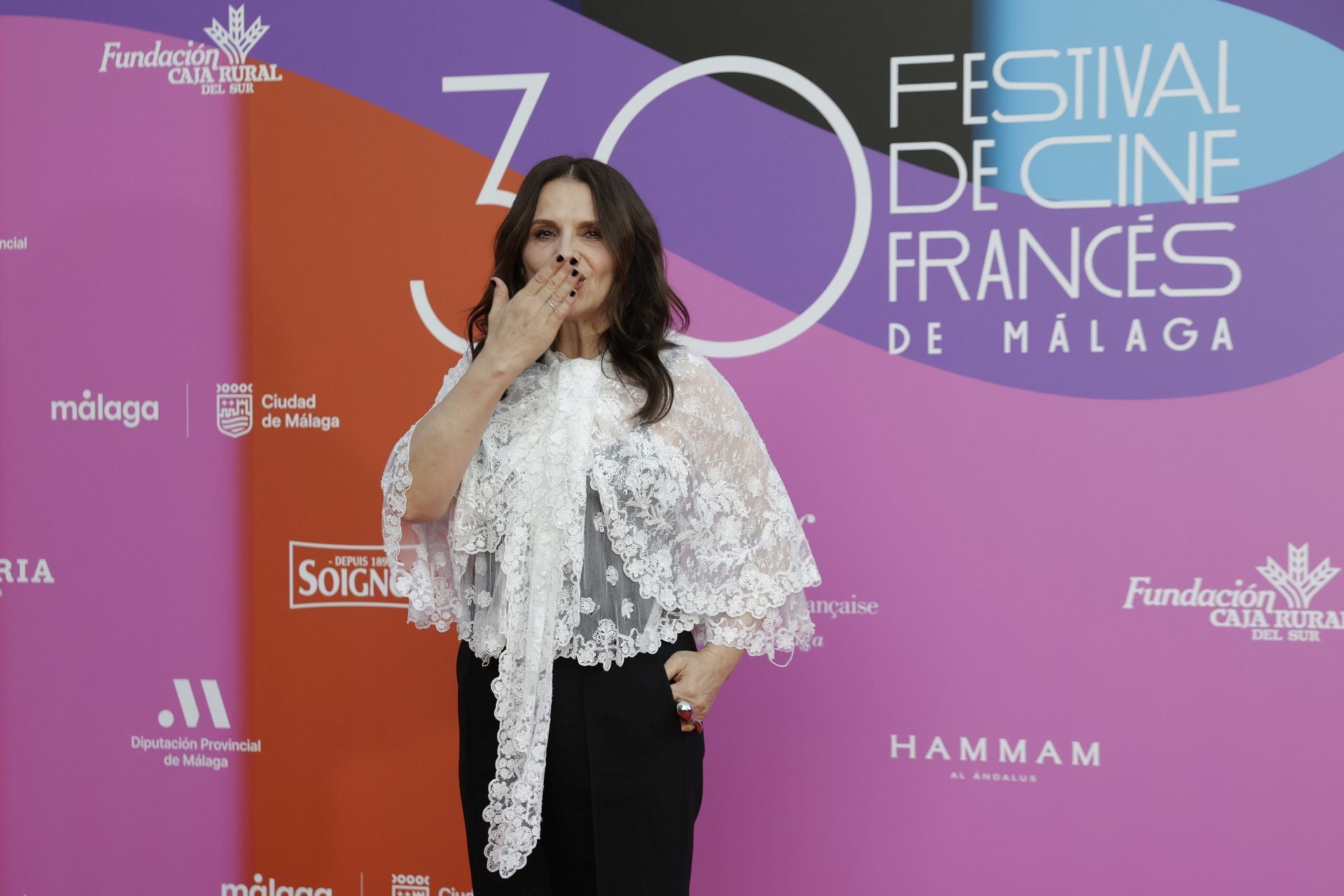 Juliette Binoche recibe el Premio Honorífico del Festival de Cine Francés en Málaga