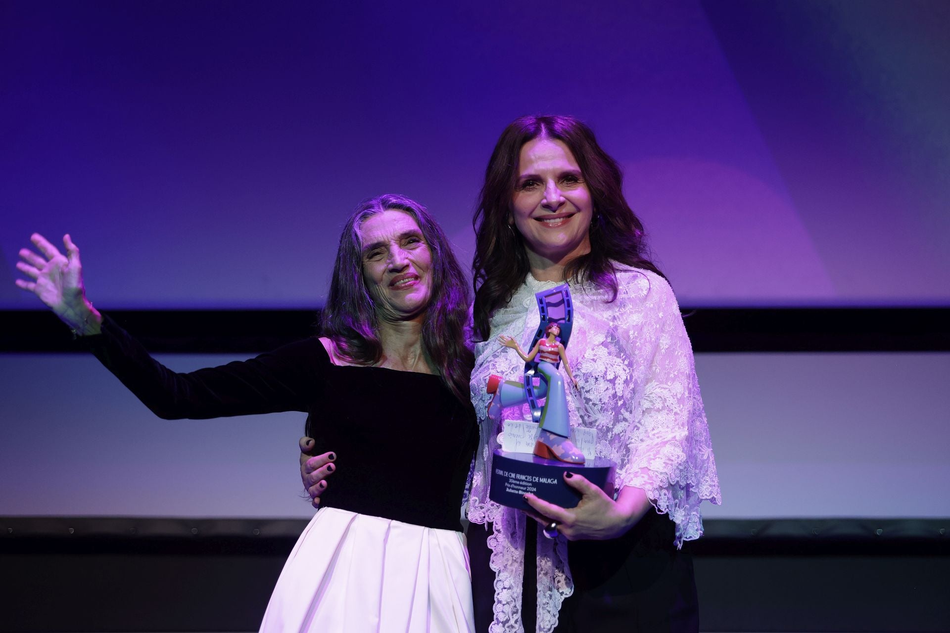 Juliette Binoche recibe el Premio Honorífico del Festival de Cine Francés en Málaga