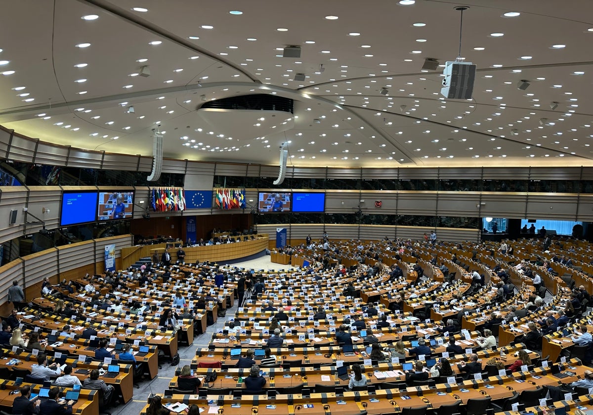 Hemiciclo del Parlamento Europeo, donde esta semana se celebró el plenario del Comité de las Regiones.