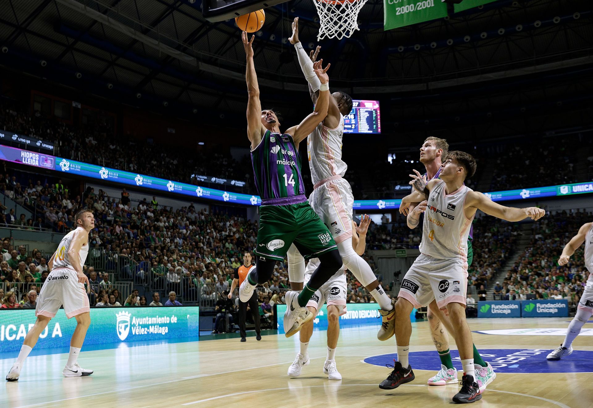 Las mejores imágenes del Unicaja-Hiopos Lleida