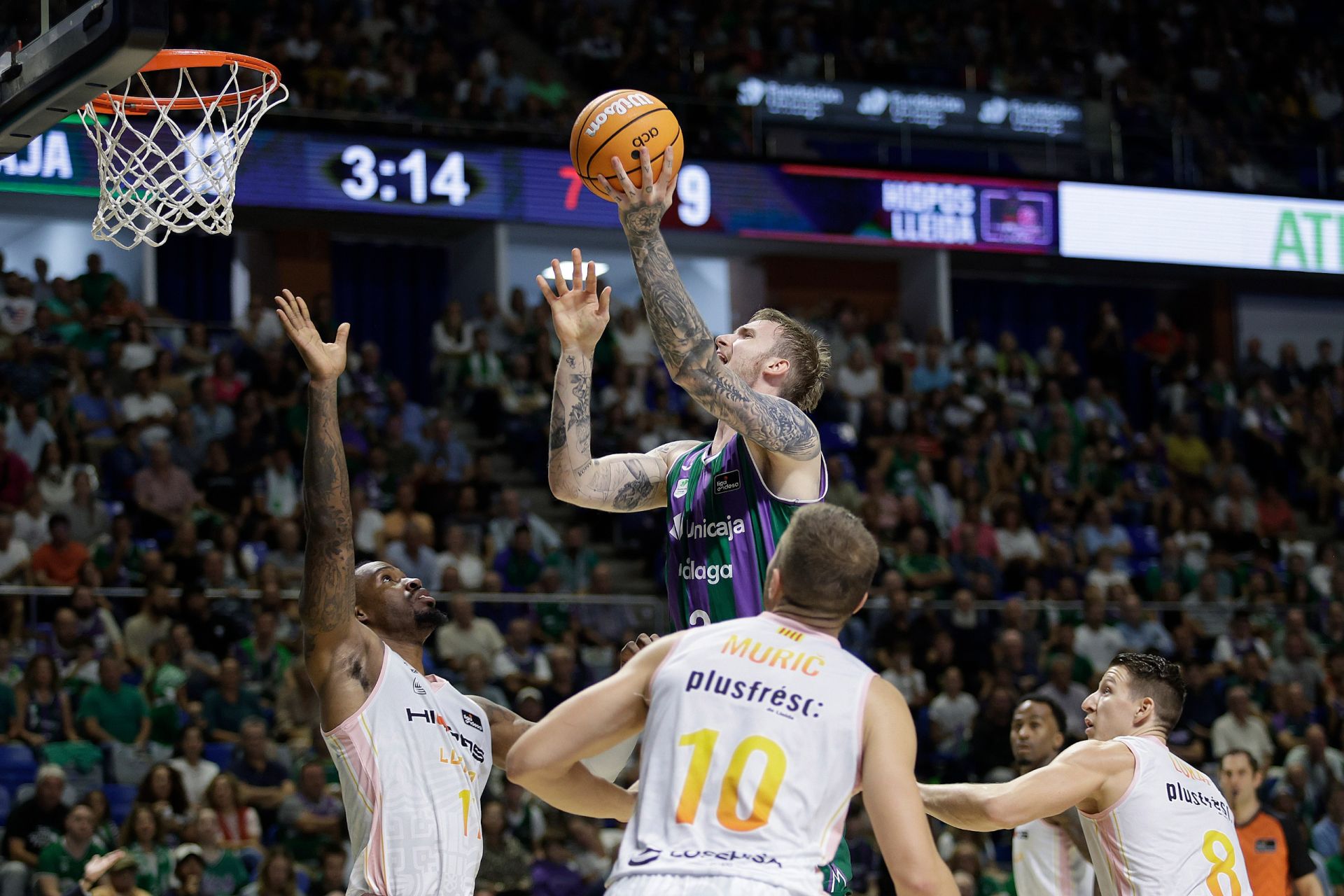 Las mejores imágenes del Unicaja-Hiopos Lleida