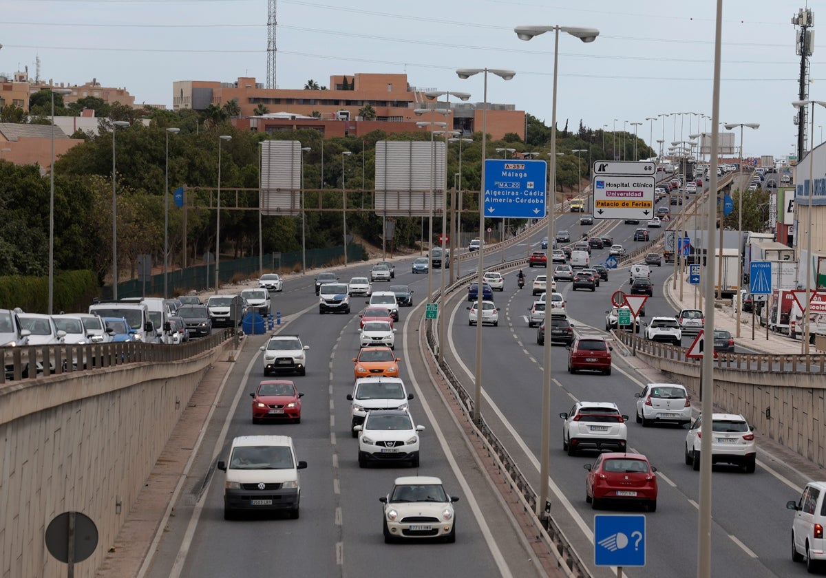 Tráfico en Málaga.