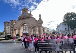 Marcha del pasado año al pasar por la Puerta de Estepa