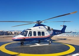 Helicóptero de la compañía Hélity.