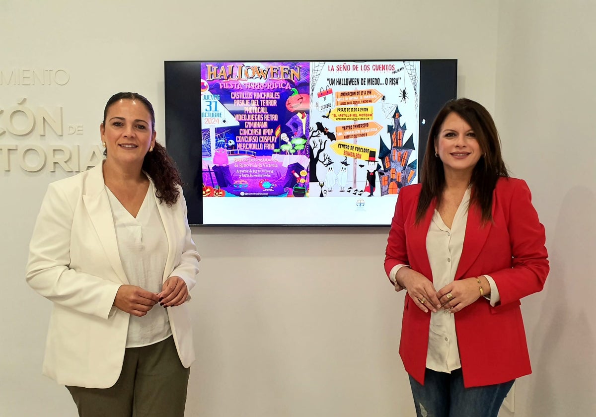 Las concejalas en la presentación de las actividades de Juventud y Cultura.