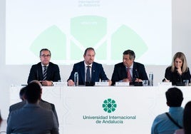 Inauguración del congreso, en la tarde de este miércoles, en la sede de Málaga de la UNIA.