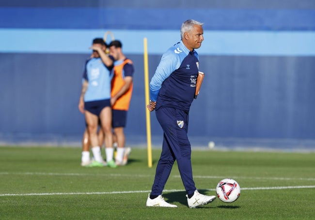 Sergio Pellicer, en un entrenamiento esta semana.