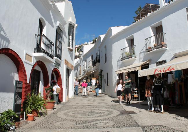 Entrada al Barribarto de Frigiliana