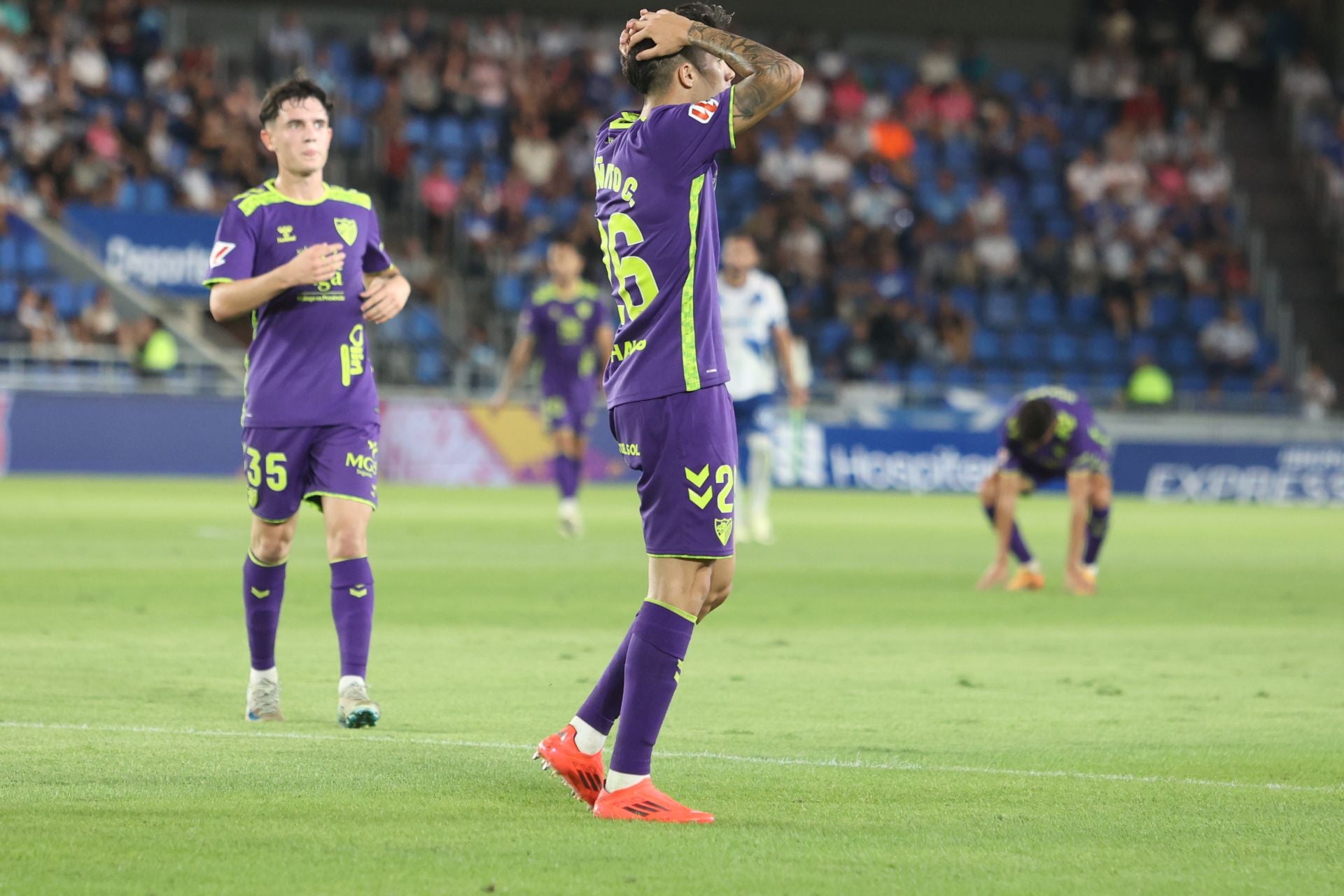 El Tenerife-Málaga, en imágenes