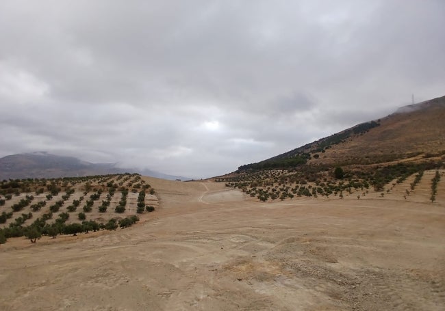 Las máquinas despejan el espacio que ocupará la plataforma de doble vía en el término de Loja.