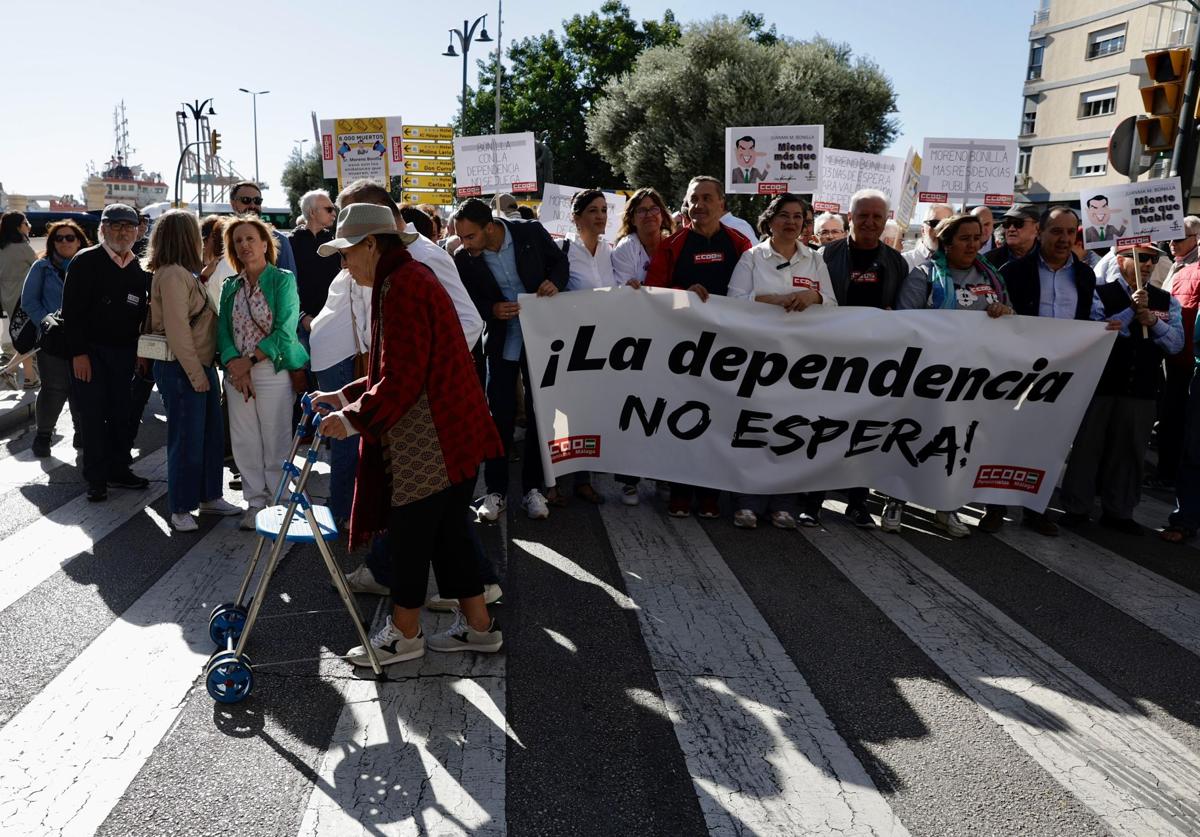 La manifestación ha recorrido las calles del Centro sin incidentes.