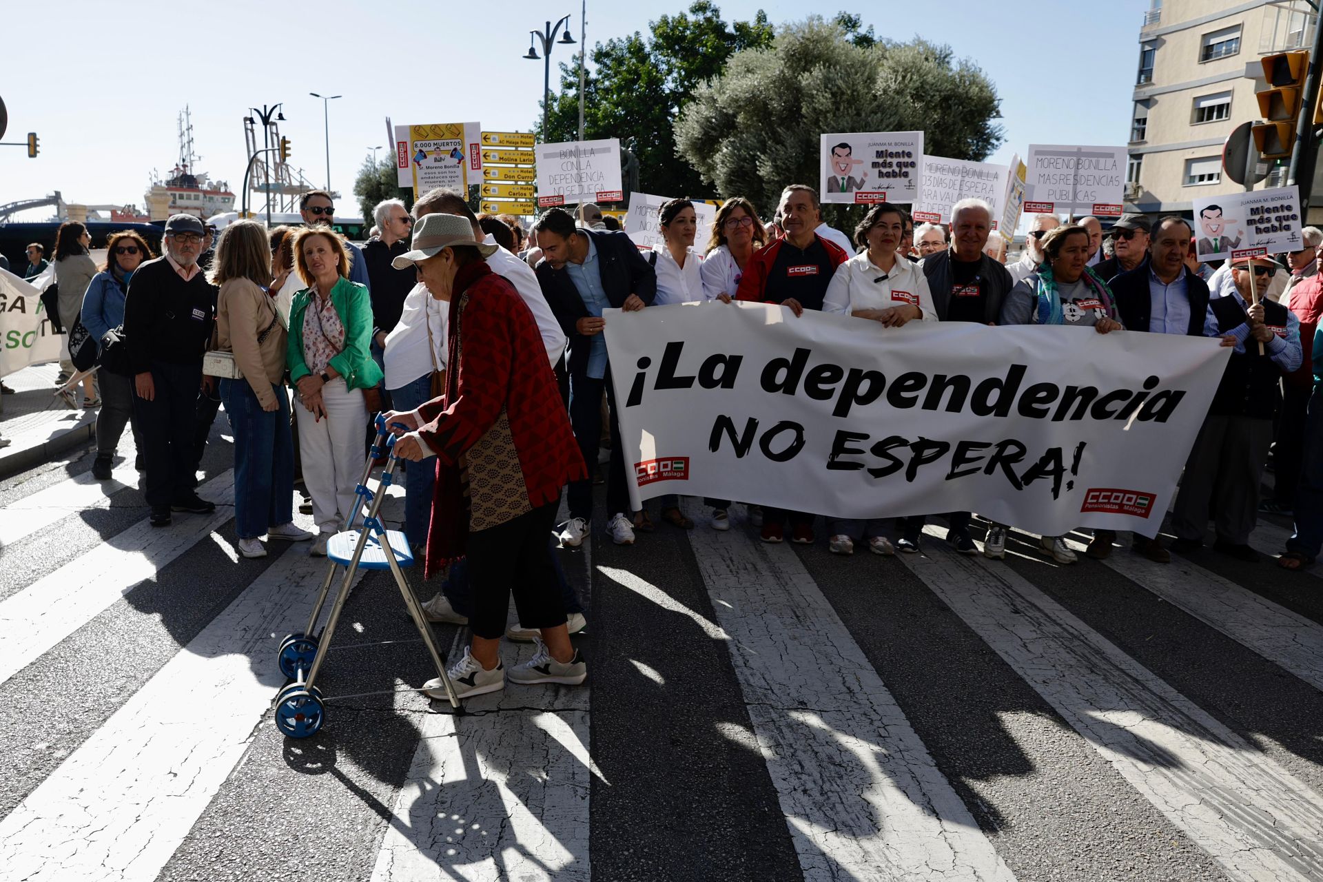 Centenares de manifestantes piden en Málaga plazos ágiles e inversiones en dependencia