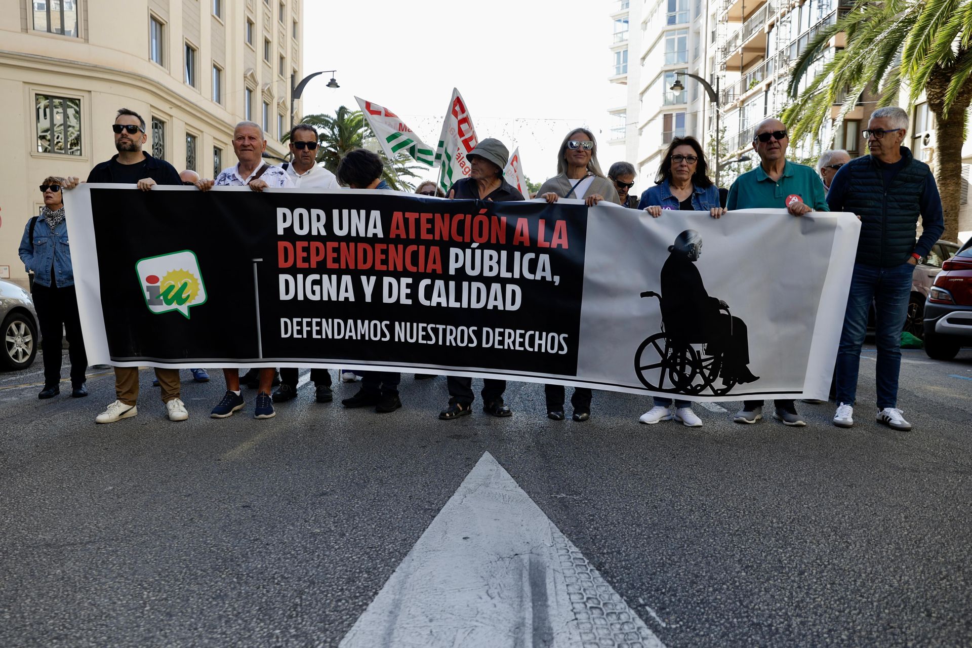 Centenares de manifestantes piden en Málaga plazos ágiles e inversiones en dependencia