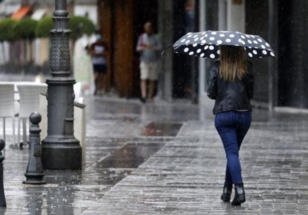 Aemet activa en Málaga el aviso amarillo por lluvias este sábado