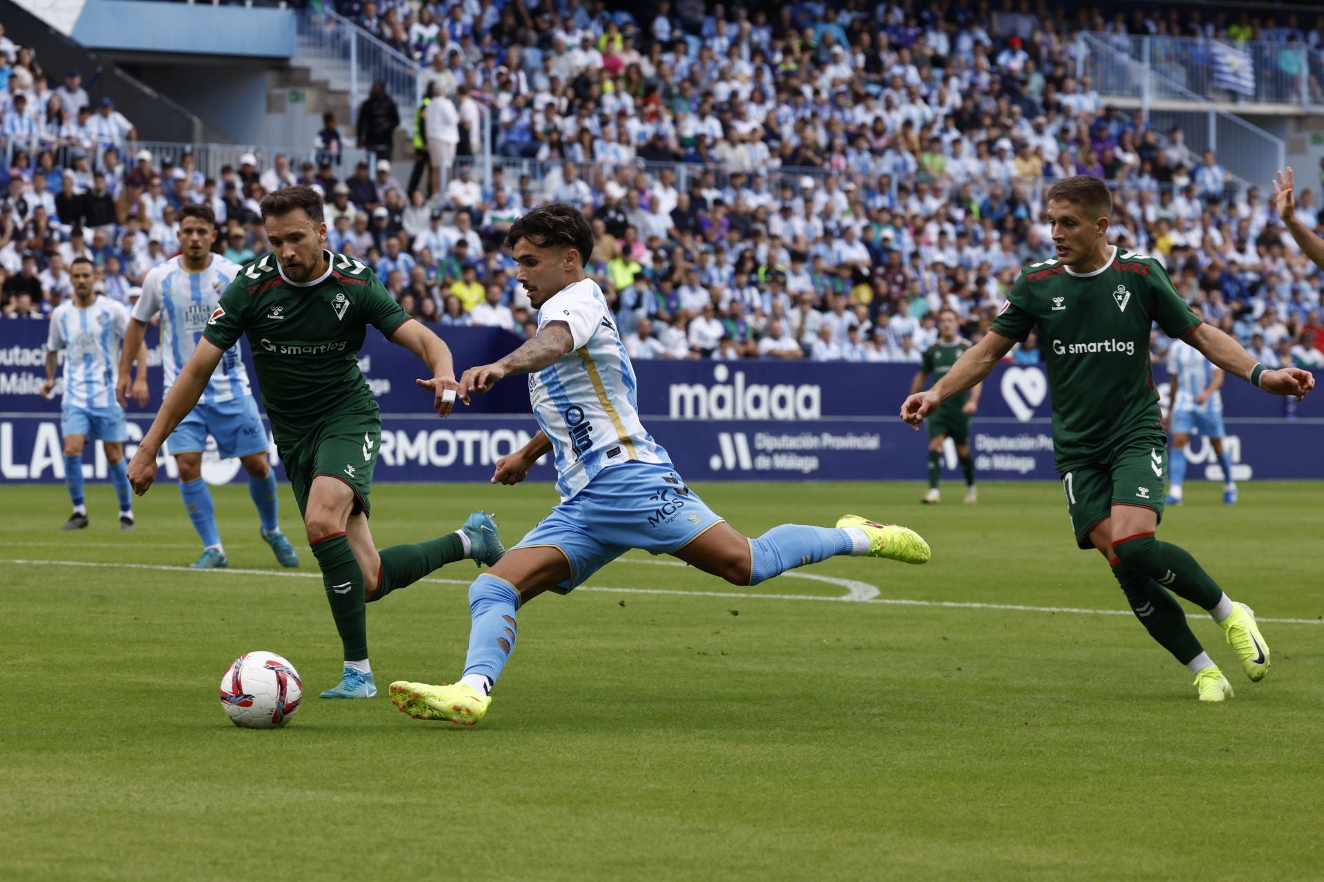 El Málaga-Eibar, en imágenes