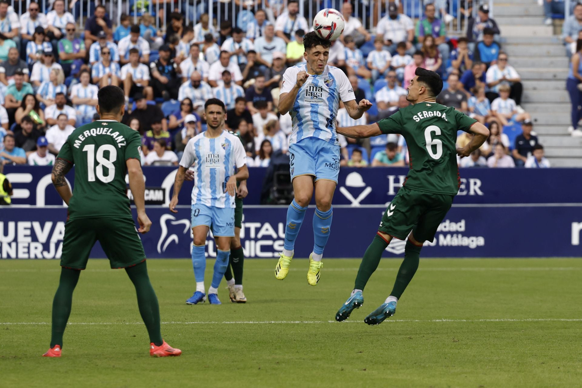 El Málaga-Eibar, en imágenes