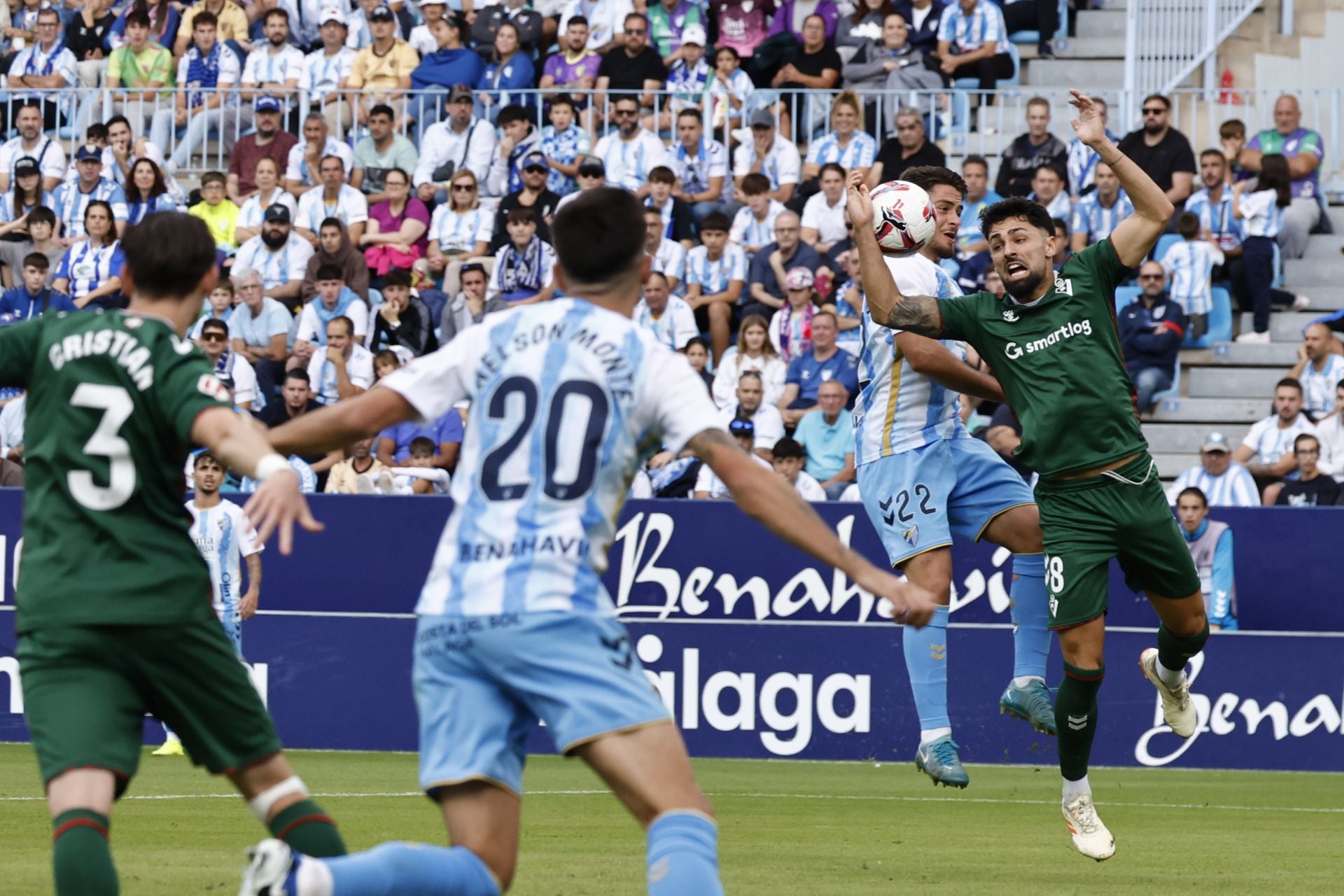 El Málaga-Eibar, en imágenes