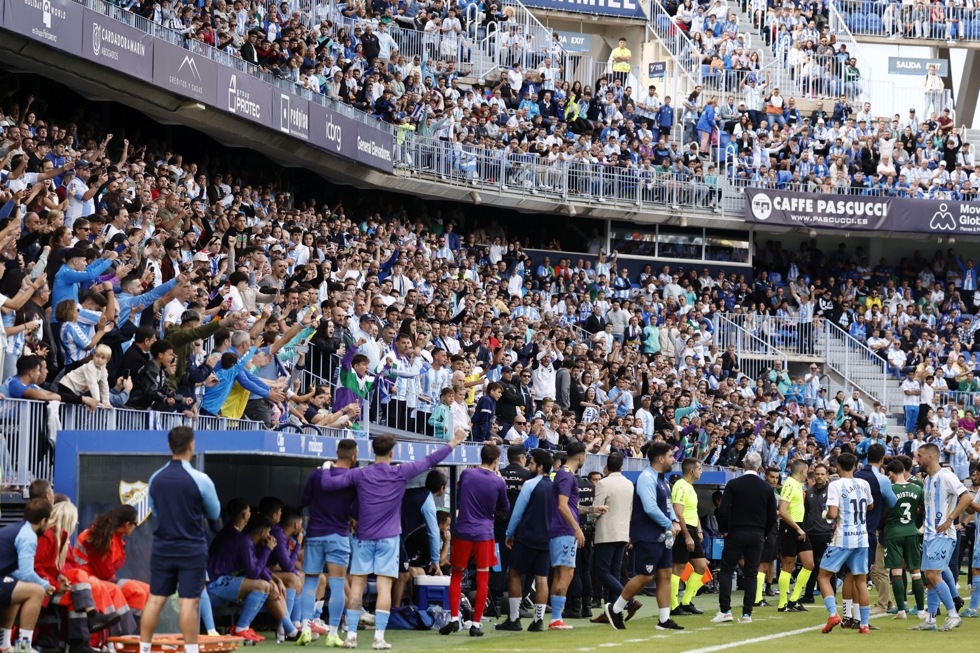 El Málaga-Eibar, en imágenes